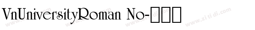VnUniversityRoman No字体转换